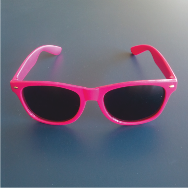 Klassische 80er Sonnenbrille pink Super cool! - zum Schließen ins Bild klicken